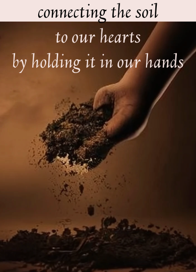 hand in soil