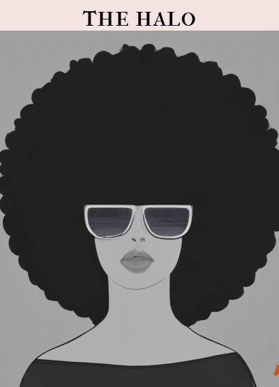 woman with afro